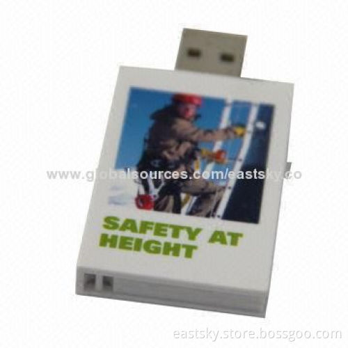 Promotional Book Shape USB Flash Drive, High-speed Data Transfer Performance, 10-year Data RetentionNew